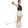 adidas Womens Pacer Training 3-Stripes Woven High-Rise Shorts(Wonder Alumina/White)