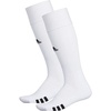 adidas Rivalry Over-the-Calf Soccer Socks 2 Pairs | Unisex, 2-Pack, Cushioned Impact Zones, Arch & Ankle Support, Secure Compression, Over-The-Calf Fit, Game & Practice Ready(1/White/Black)