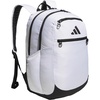 adidas Striker 3 Team Sports Backpack – Daypack for Sports Gym Travel, 36L, Royal Blue, OSFA(White/Black)