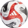 adidas Tiro Soccer Ball(White/Black/Iron Metallic/Power Red)