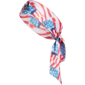 adidas Alphaskin Tie Headband(Americana Blur/Black/Americana/Regular)