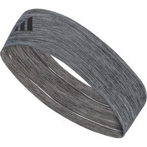 adidas Alphaskin Tie Headband(Heather Grey/Black/Grip)