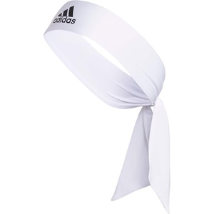 adidas Alphaskin Tie Headband(White/Black/Tie)