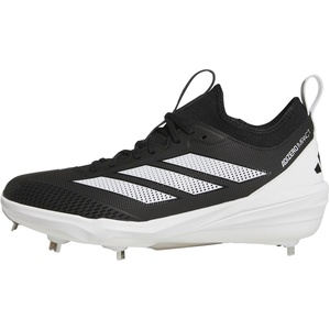 adidas Men’s Adizero Impact 2.0 Baseball(Black/White/Silver Metallic)