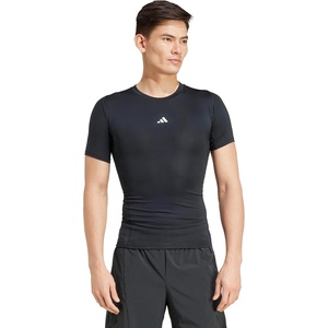 adidas Mens Techfit Compression Casual Tops Casual – Black(Black)