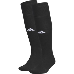 adidas Rivalry Over-the-Calf Soccer Socks 2 Pairs | Unisex, 2-Pack, Cushioned Impact Zones, Arch & Ankle Support, Secure Compression, Over-The-Calf Fit, Game & Practice Ready(Black/White/2)