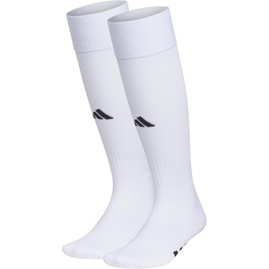 adidas Rivalry Over-the-Calf Soccer Socks 2 Pairs | Unisex, 2-Pack, Cushioned Impact Zones, Arch & Ankle Support, Secure Compression, Over-The-Calf Fit, Game & Practice Ready(White/Black/2)