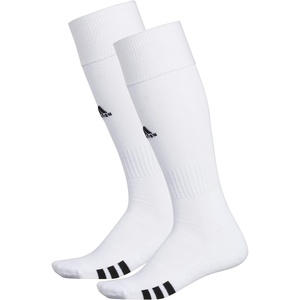 adidas Rivalry Over-the-Calf Soccer Socks 2 Pairs | Unisex, 2-Pack, Cushioned Impact Zones, Arch & Ankle Support, Secure Compression, Over-The-Calf Fit, Game & Practice Ready(1/White/Black)