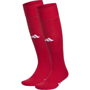 adidas Rivalry Over-the-Calf Soccer Socks 2 Pairs | Unisex, 2-Pack, Cushioned Impact Zones, Arch & Ankle Support, Secure Compression, Over-The-Calf Fit, Game & Practice Ready(Team Power Red/White/2)