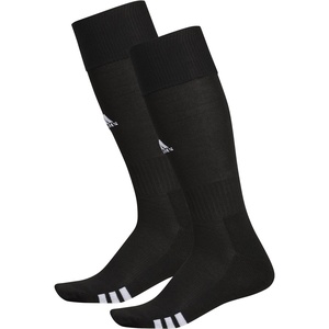 adidas Rivalry Over-the-Calf Soccer Socks 2 Pairs | Unisex, 2-Pack, Cushioned Impact Zones, Arch & Ankle Support, Secure Compression, Over-The-Calf Fit, Game & Practice Ready(1/Black/White)