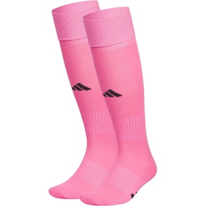 adidas Rivalry Over-the-Calf Soccer Socks 2 Pairs | Unisex, 2-Pack, Cushioned Impact Zones, Arch & Ankle Support, Secure Compression, Over-The-Calf Fit, Game & Practice Ready(Ultra Pop/Black/2)