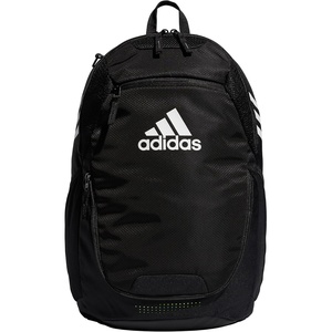 adidas Stadium Soccer Backpack 36L | Padded Laptop Sleeve, Holds A Size 5 Ball, Vented Gear Pocket, Stays Dry On Wet Fields, School Gym & Travel Ready(Black/3)