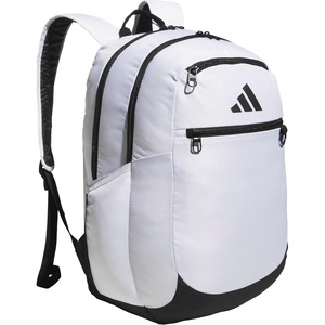 adidas Striker 3 Team Sports Backpack – Daypack for Sports Gym Travel, 36L, Royal Blue, OSFA(White/Black)