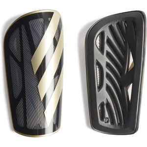 adidas Unisex Adult Tiro Soccer Shin Guards(Black/Gold Metallic/White/League)
