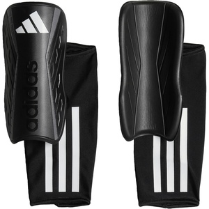 adidas Unisex Adult Tiro Soccer Shin Guards(Black/White/Iron Metallic/League)