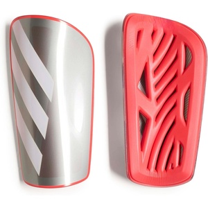 adidas Unisex Adult Tiro Soccer Shin Guards(Iron Metallic/Lucid Red/White/Zero Metallic/League)