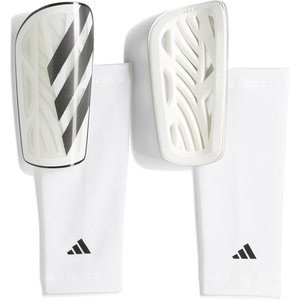 adidas Unisex Adult Tiro Soccer Shin Guards(White/Black/Silver Metallic/League)