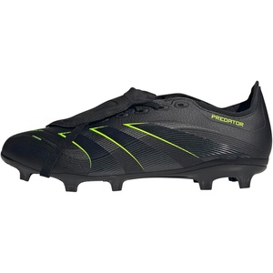 adidas Unisex-Adult League Predator Fold-Over Tongue Firm/Multi Ground Cleat(Black/Carbon/Lucid Lemon)