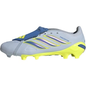 adidas Unisex-Adult League Predator Fold-Over Tongue Firm/Multi Ground Cleat(Crystal Sky/Ray Blue/Team Solar Yellow)