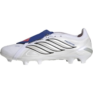 adidas Unisex-Adult League Predator Fold-Over Tongue Firm/Multi Ground Cleat(White/Zero Metallic/Team Royal Blue)