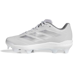 adidas Women’s Adizero Instict TPU 2.0 Softball Cleats(Team Light Grey/Silver Metallic/White)