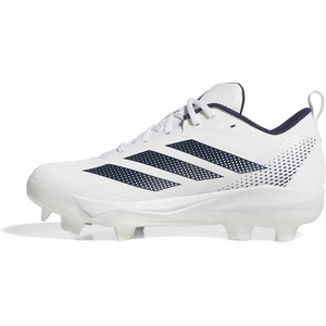adidas Women’s Adizero Instict TPU 2.0 Softball Cleats(White/Team Navy Blue/Team Navy Blue)