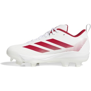 adidas Women’s Adizero Instict TPU 2.0 Softball Cleats(White/Team Power Red/Team Power Red)