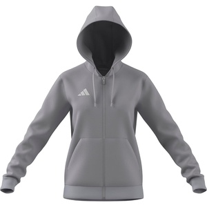 adidas Women’s Entrada 26 Full-zip Hoodie(Team Light Grey/White)