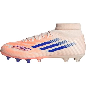 adidas Women’s F50 Sparkfusion League Firm Ground Soccer Shoes(Bliss Orange/Lucid Blue/Beam Orange)
