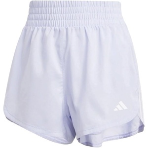 adidas Womens Pacer Training 3-Stripes Woven High-Rise Shorts(Violet Tone/White)