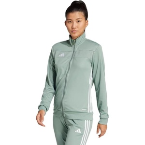adidas Women’s Tiro Essentials Training Track Top(Silver Green/White)