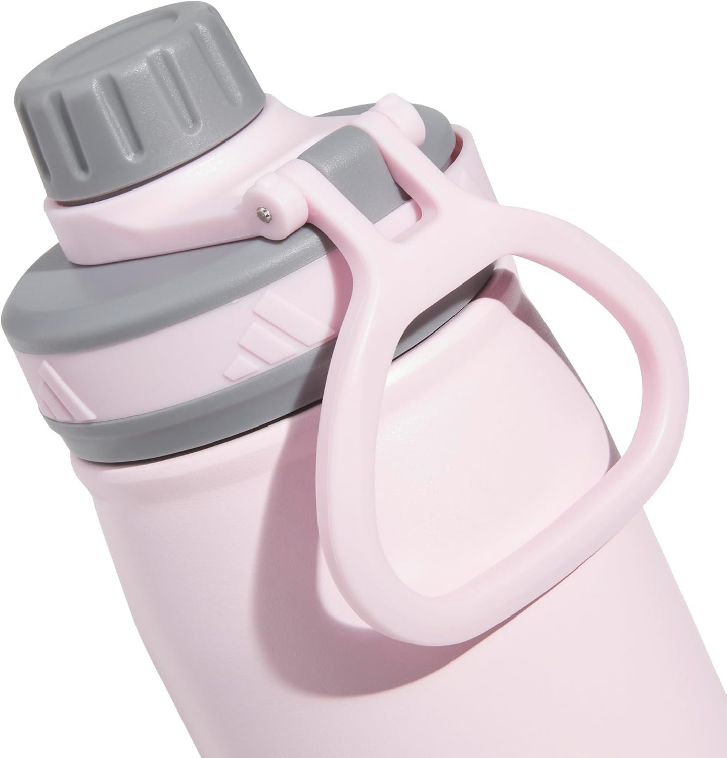 image:imageadidas Metal Water Bottle 600 mL DoubleWall Insulated LeakResistant Lid BPAFree Durable Workouts amp Daily UseClear PinkGreyPink FusionM