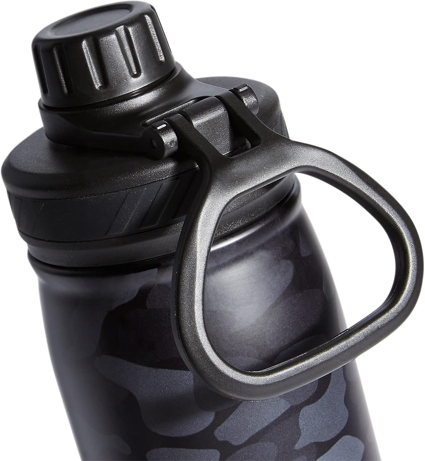 image:imageadidas Metal Water Bottle 600 mL DoubleWall Insulated LeakResistant Lid BPAFree Durable Workouts amp Daily UseNomad Camo GreycarbonWhiteBlack
