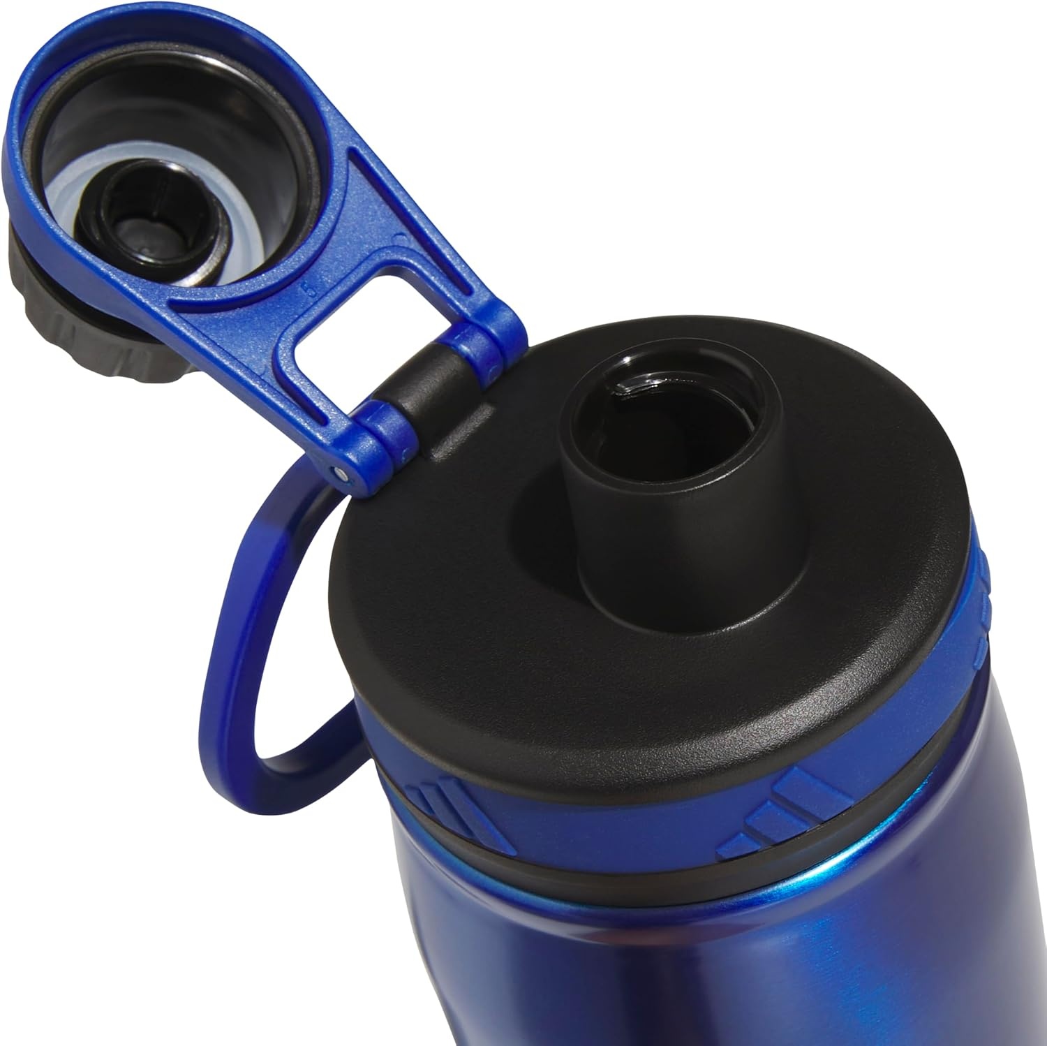 image:imageadidas Metal Water Bottle 600 mL DoubleWall Insulated LeakResistant Lid BPAFree Durable Workouts amp Daily UseTeam Royal BlueBlackM