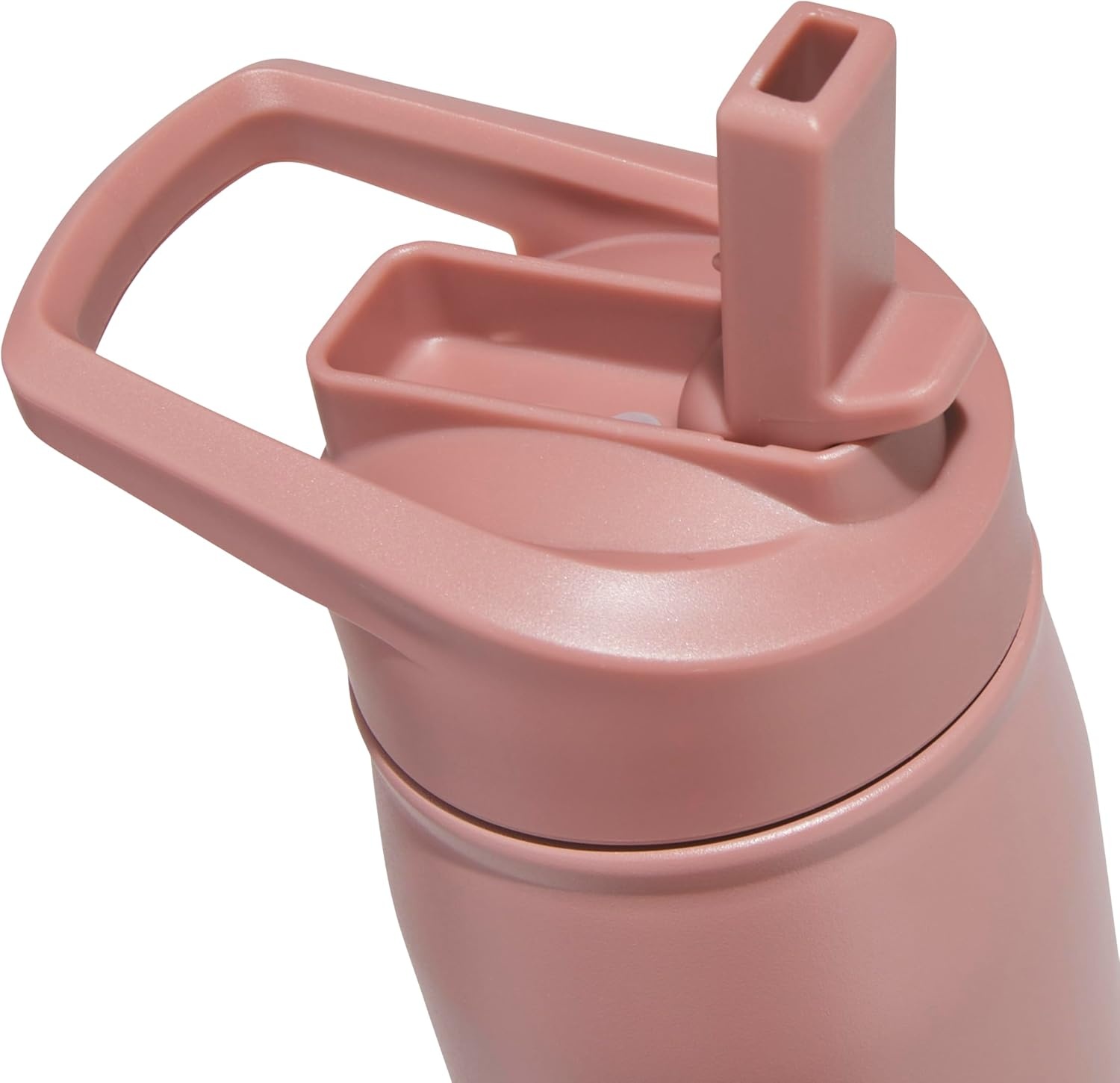 image:imageadidas Straw Lid Metal Water Bottle 600 mL DoubleWall Insulated LeakResistant Lid Stays Cold 24 Hours EasyUse Straw Top SwapFriendly Lid Workouts amp Daily UseWarm Clay PinkQuiet Crimson PurpleM