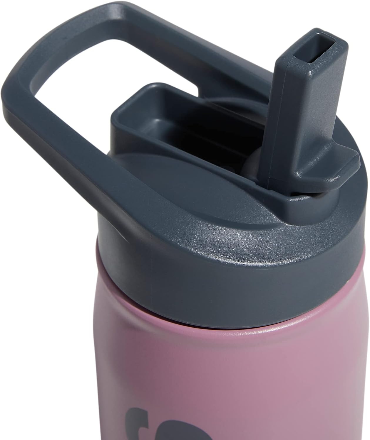 image:imageadidas Straw Lid Metal Water Bottle 600 mL DoubleWall Insulated LeakResistant Lid Stays Cold 24 Hours EasyUse Straw Top SwapFriendly Lid Workouts amp Daily UseWonder Orchid PurpleOnix Grey