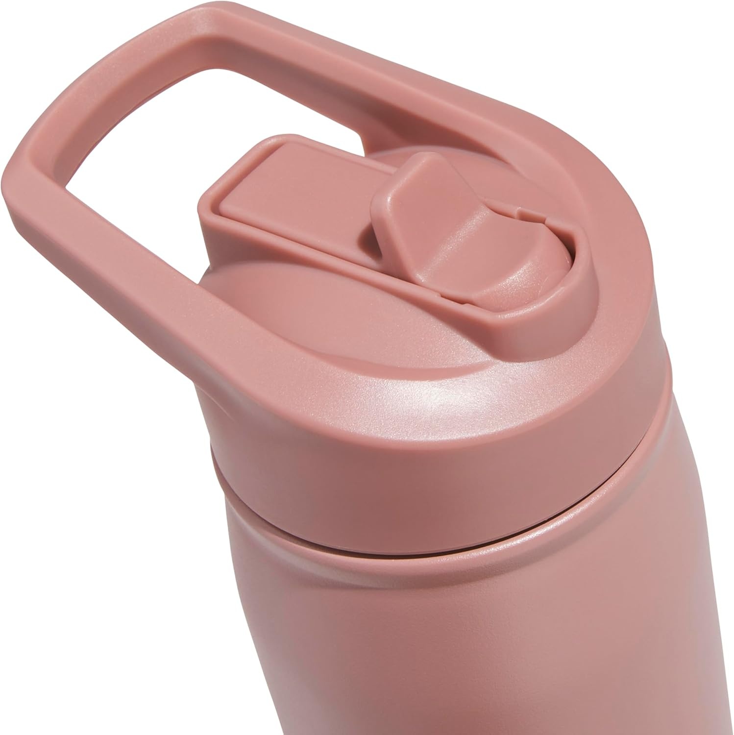 image:imageadidas Straw Lid Metal Water Bottle 600 mL DoubleWall Insulated LeakResistant Lid Stays Cold 24 Hours EasyUse Straw Top SwapFriendly Lid Workouts amp Daily UseWarm Clay PinkQuiet Crimson PurpleM