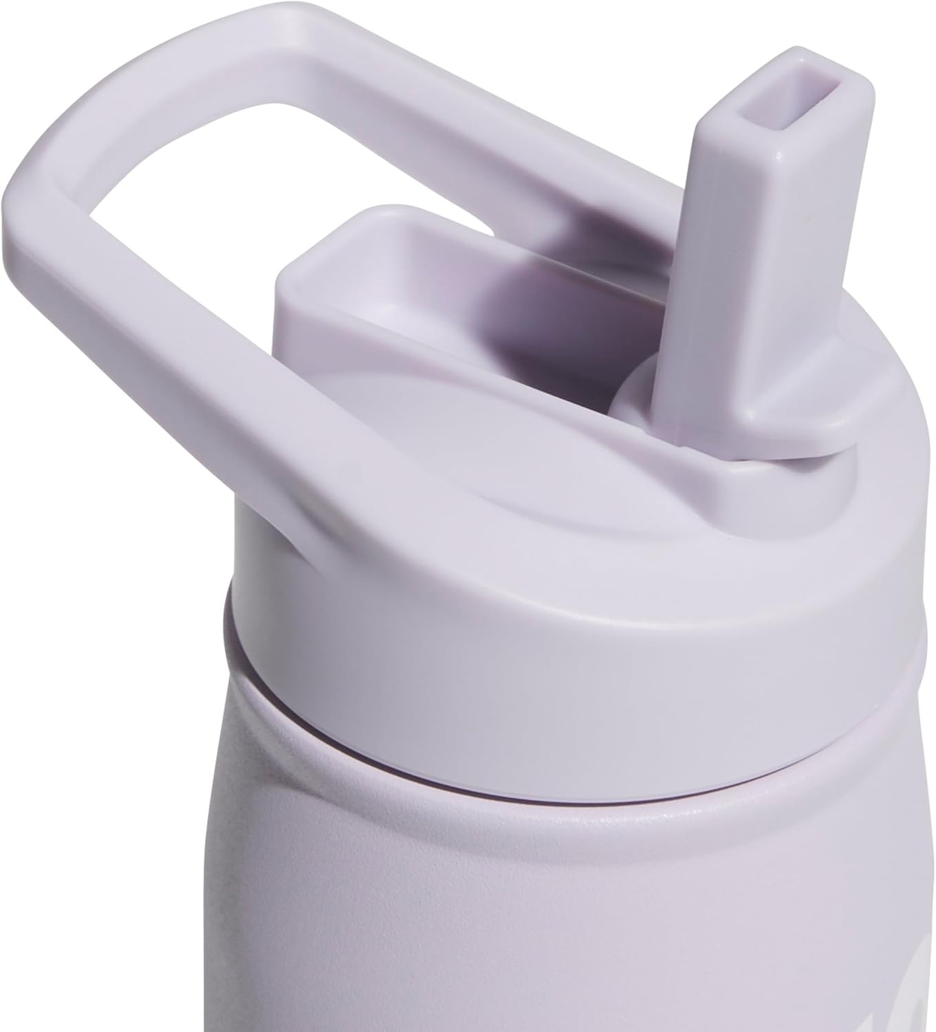 image:imageadidas Straw Lid Metal Water Bottle 600 mL DoubleWall Insulated LeakResistant Lid Stays Cold 24 Hours EasyUse Straw Top SwapFriendly Lid Workouts amp Daily UseSilver Dawn GreyWhite