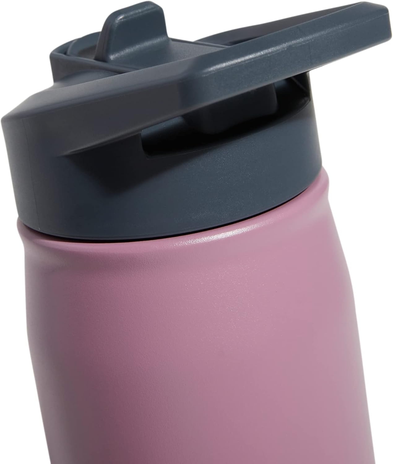 image:imageadidas Straw Lid Metal Water Bottle 600 mL DoubleWall Insulated LeakResistant Lid Stays Cold 24 Hours EasyUse Straw Top SwapFriendly Lid Workouts amp Daily UseWonder Orchid PurpleOnix Grey
