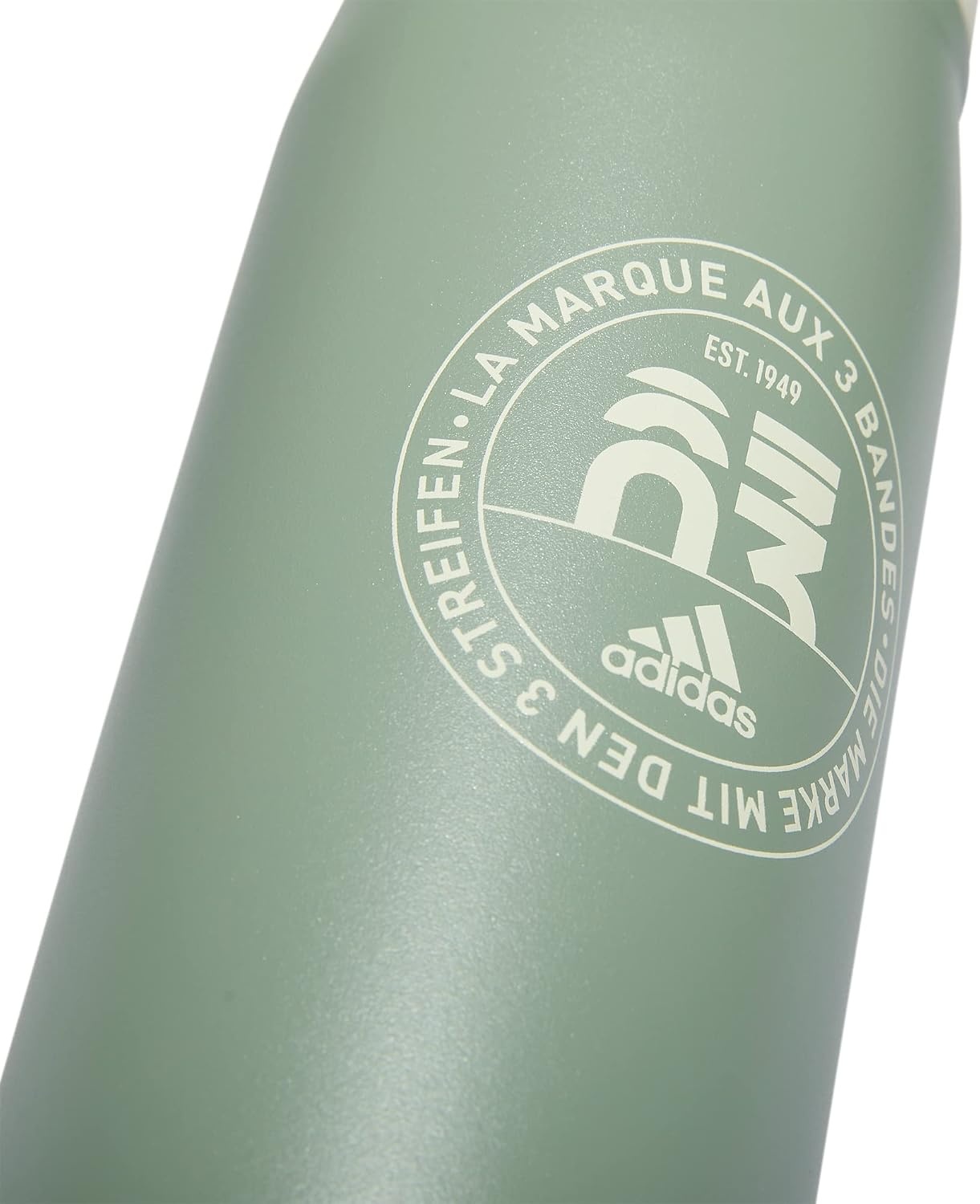 image:imageadidas Straw Lid Metal Water Bottle 600 mL DoubleWall Insulated LeakResistant Lid Stays Cold 24 Hours EasyUse Straw Top SwapFriendly Lid Workouts amp Daily UseSilver GreenAlumina Beige