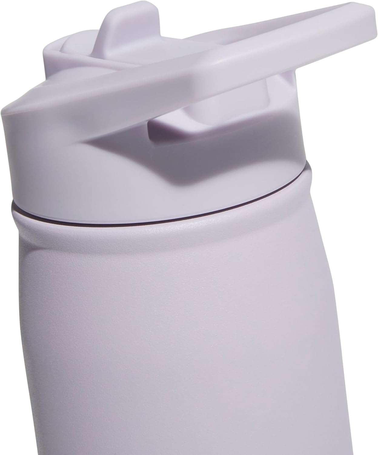 image:imageadidas Straw Lid Metal Water Bottle 600 mL DoubleWall Insulated LeakResistant Lid Stays Cold 24 Hours EasyUse Straw Top SwapFriendly Lid Workouts amp Daily UseSilver Dawn GreyWhite
