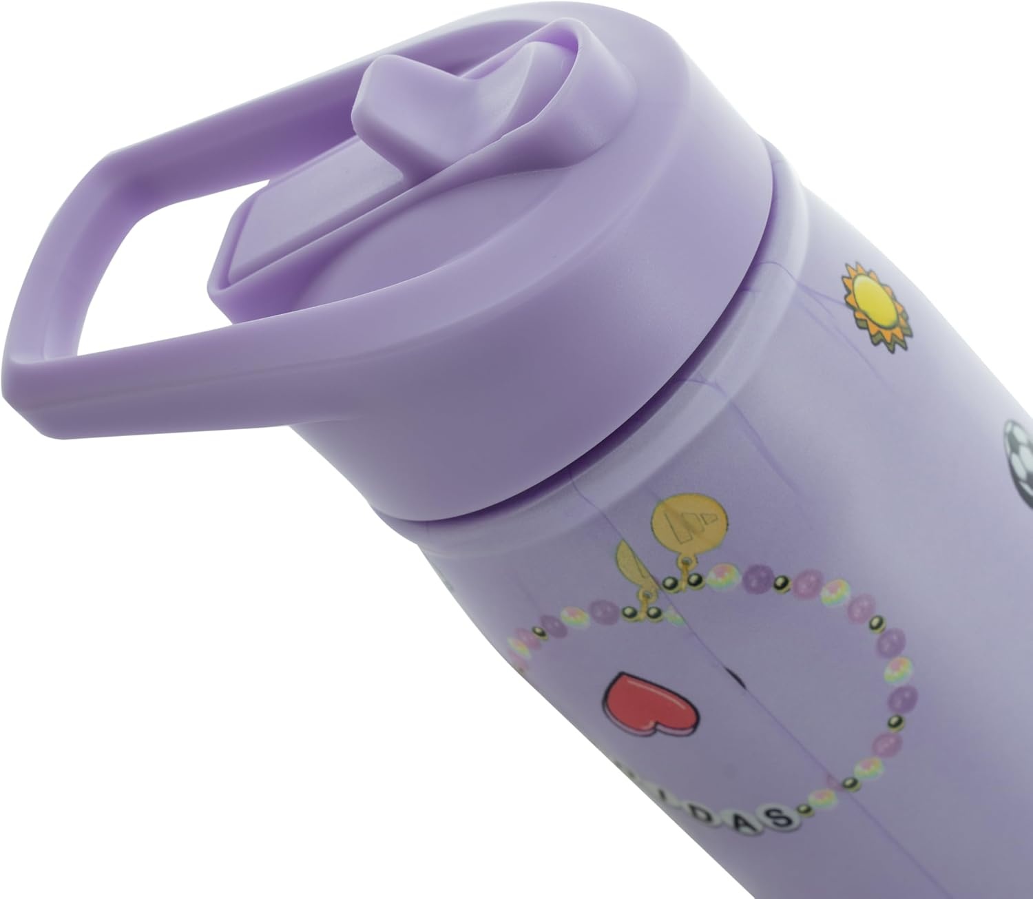 image:imageadidas Straw Lid Metal Water Bottle 600 mL DoubleWall Insulated LeakResistant Lid Stays Cold 24 Hours EasyUse Straw Top SwapFriendly Lid Workouts amp Daily UseViolet Tone PurpleWhiteViolet Fusion PurpleM2