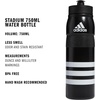 adidas 750 ML (28 oz) Stadium Refillable Plastic Sport Water Bottle(Black/White)