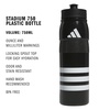 adidas 750 ML (28 oz) Stadium Refillable Plastic Sport Water Bottle(Black/White/Black/Black)