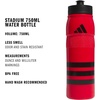 adidas 750 ML (28 oz) Stadium Refillable Plastic Sport Water Bottle(Scarlet)