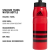 adidas 750 ML (28 oz) Stadium Refillable Plastic Sport Water Bottle(Scarlet Red/Black)