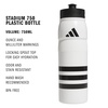 adidas 750 ML (28 oz) Stadium Refillable Plastic Sport Water Bottle(White/Black/Black/2)