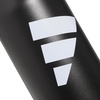 adidas Metal Water Bottle 1L | Double-Wall Insulated, Leak-Resistant Lid, Stays Cold 24 Hours, Stays Hot 12 Hours, Swap-Friendly Lid, Workouts & Daily Use(Black/White/L)