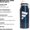 adidas Metal Water Bottle 1L | Double-Wall Insulated, Leak-Resistant Lid, Stays Cold 24 Hours, Stays Hot 12 Hours, Swap-Friendly Lid, Workouts & Daily Use(Mineral Blue/White/Black/L)