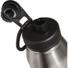adidas Metal Water Bottle 1L | Double-Wall Insulated, Leak-Resistant Lid, Stays Cold 24 Hours, Stays Hot 12 Hours, Swap-Friendly Lid, Workouts & Daily Use(Stainless Steel/Black/L)